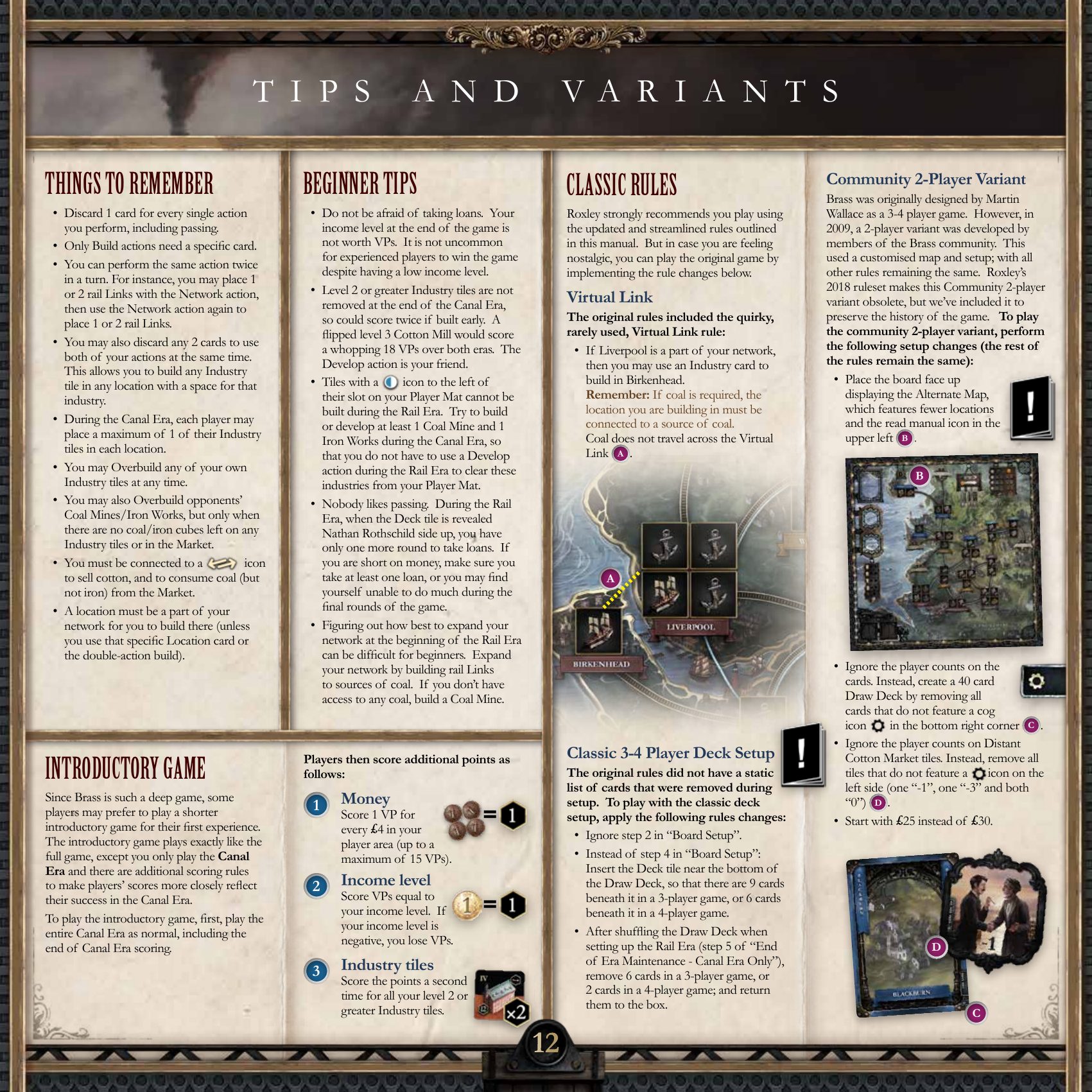 Rulebook page 7: Tips & Variants