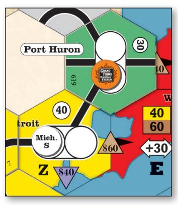 Michigan Southern OR2 route