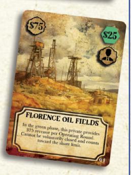 Florence Oil Fields card